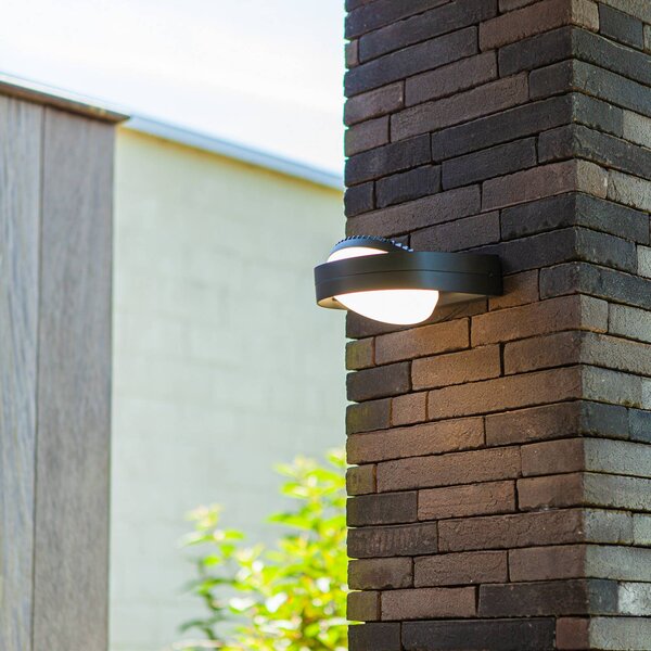 LUTEC Applique da esterni FELE, Alluminio / Grigio / Zincato, Alluminio, Moderno, Applique da esterni
