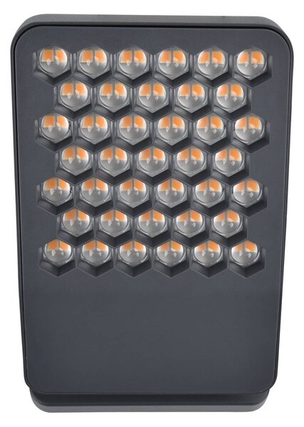 LUTEC Applique da esterni ATLANTIS, Alluminio / Grigio / Zincato, Alluminio, Moderno, Applique da esterni