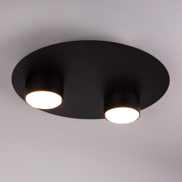 Plafoniera STAR 2xGX53/12W/230V nero
