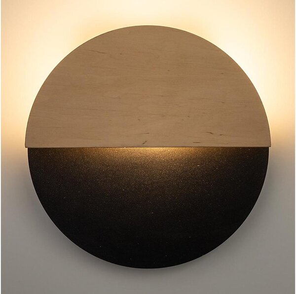 Applique a LED LUNA LED/7W/230V diametro 26 cm nero/beige