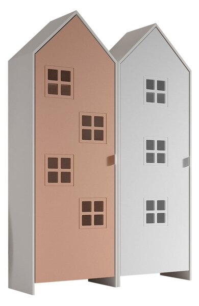 Armadio per bambini bianco e rosa 115x171,5 cm CASAMI BRUGES - Vipack