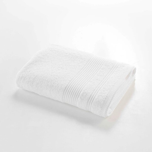 Asciugamano bianco in spugna di cotone 70x130 cm Tendresse - douceur d'intérieur