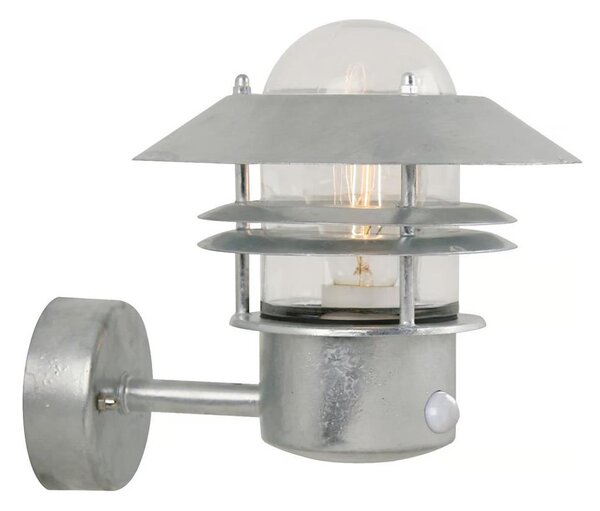 Nordlux - Applique da esterno con sensore BLOKHUS 1xE27/60W/230V IP54