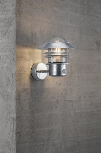 Nordlux - Applique da esterno con sensore BLOKHUS 1xE27/60W/230V IP54