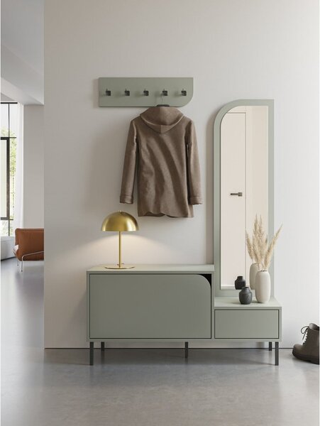 Set mobili da ingresso verde-grigio Bea - Marckeric