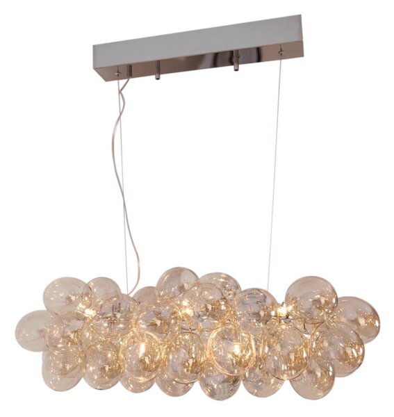 ByRydens 4200880-5503 - Lampadario a sospensione con filo GROSS BAR 8xG9/4W/230V fumé/marrone