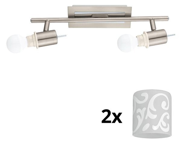 Eglo - Faretto LED MY CHOICE 2xE14/4W/230V cromo/bianco