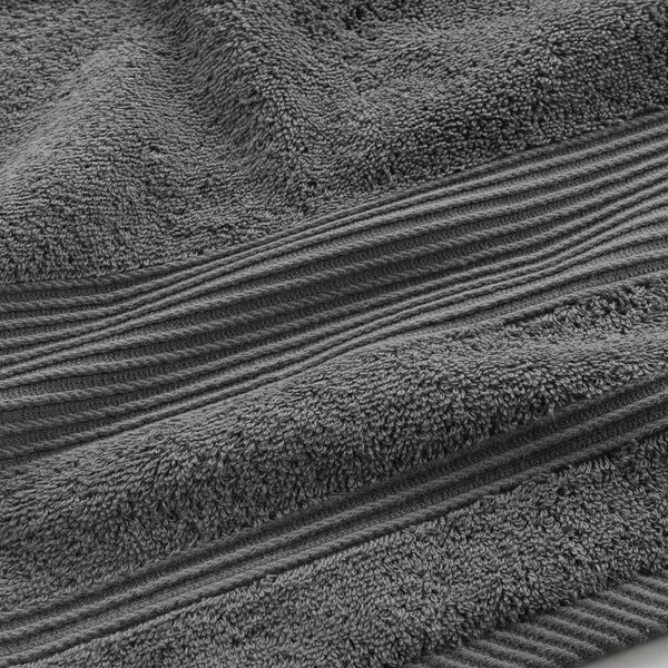 Asciugamano in spugna di cotone grigio scuro 90x150 cm Tendresse - douceur d'intérieur