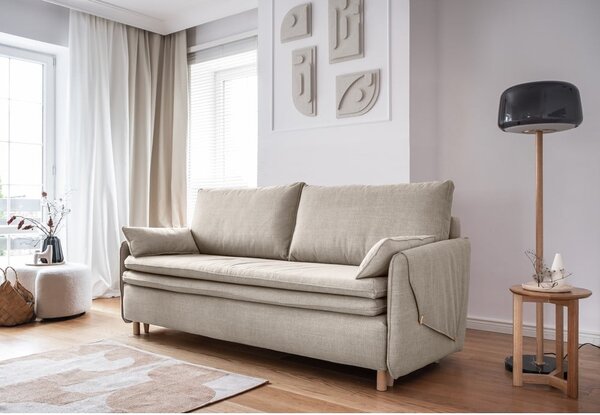 Divano letto beige 207 cm Simon - Miuform