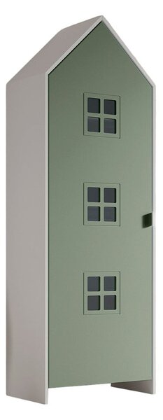 Armadio per bambini bianco/verde 58x172x37 cm Casami Bruges – Vipack