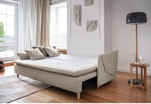 Divano letto beige 207 cm Simon - Miuform