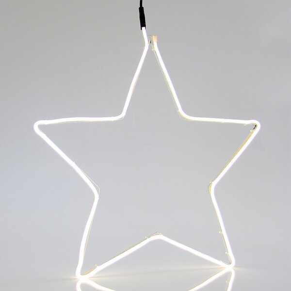 Stella Natalizia LED Neon Flex, 58x54cm, IP44, B.FREDDO Colore Bianco Caldo 2700 - 3000 °K