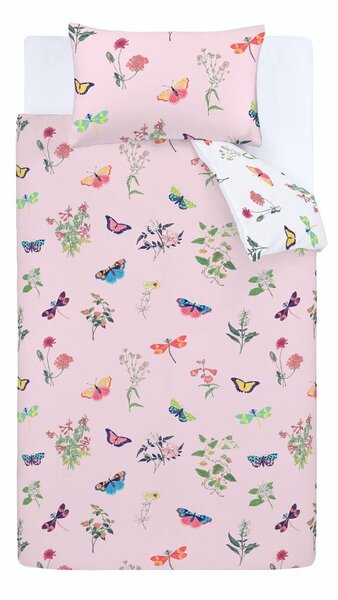 Biancheria da letto singola per bambini 135x200 cm Butterfly Garden - RHS