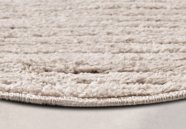 Tappeto rotondo beige ø 160 cm Panglao New York Taupe – Elle Decoration