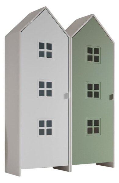 Armadio per bambini bianco-verde 115x171,5 cm CASAMI BRUGES - Vipack