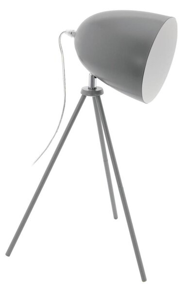 Eglo 33094 - Lampada da tavolo DUNDEE 1xE27/60W/230V grigia
