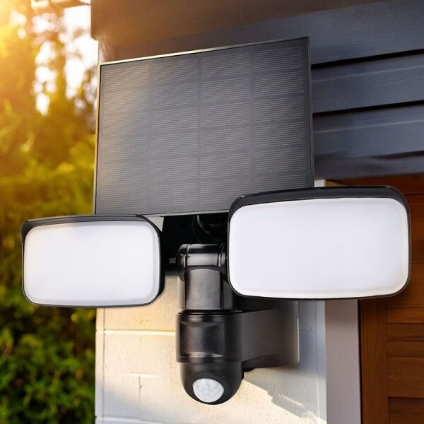 Solight WO7203 - Proiettore solare LED con sensore 9W/3,7V 3600 mAh IP54