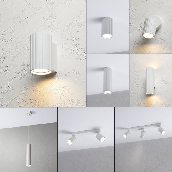 Brilagi - Lampada da parete CRISPINA 1xGU10/10W/230V 10 cm bianca