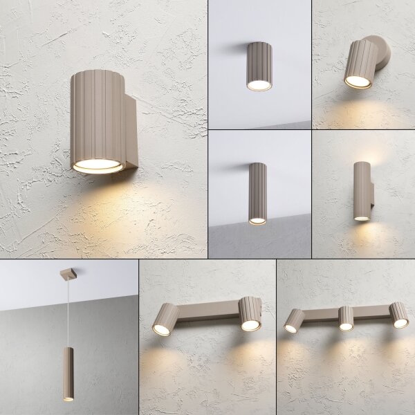 Brilagi - Applique da parete CRISPINA 1xGU10/10W/230V 10 cm beige