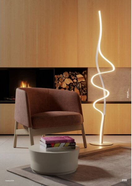Redo 01-3625 - Lampada da terra dimmerabile a LED IMPULS LED/36W/230V dorata