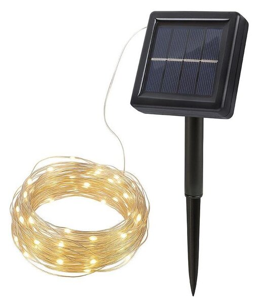 Solight WL919 - Catena luminosa decorativa solare a LED, 3,7 V, 800 mAh, 22 m