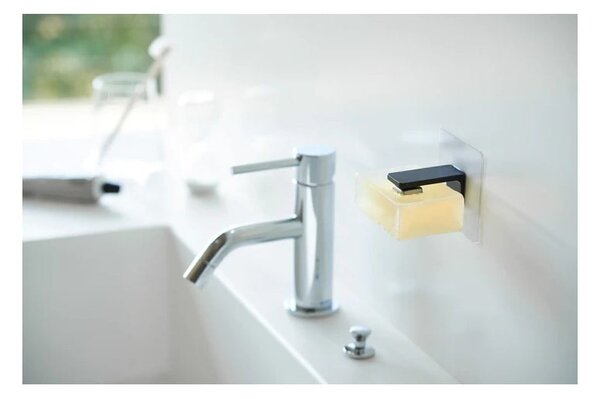 Porta dispenser per sapone nero autoportante magnetico in plastica Film Hook - YAMAZAKI