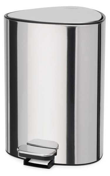 Pattumiera in plastica argentata 5 l Luxe - Joseph Joseph