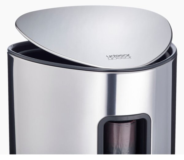 Pattumiera in plastica argentata 5 l Luxe - Joseph Joseph