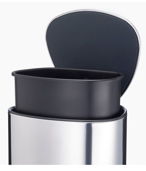 Pattumiera in plastica argentata 5 l Luxe - Joseph Joseph