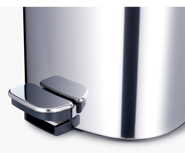Pattumiera in plastica argentata 5 l Luxe - Joseph Joseph