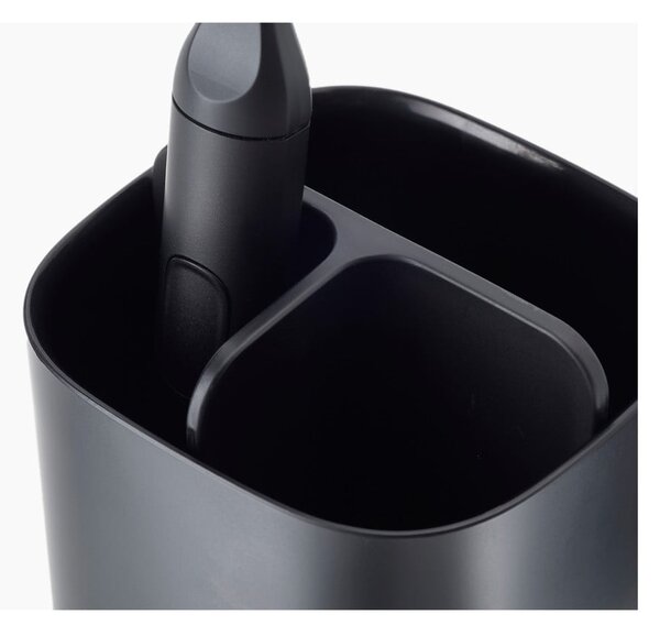 Portaspazzolini in plastica nero EasyStore - Joseph Joseph