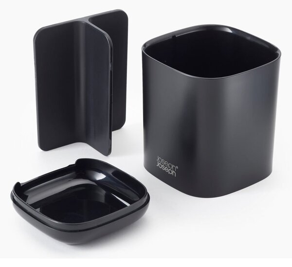Portaspazzolini in plastica nero EasyStore - Joseph Joseph