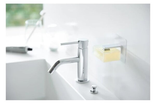 Porta dispenser per sapone bianco autoportante magnetico in plastica Film Hook - YAMAZAKI