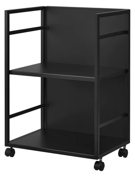 Scaffale in metallo nero con rotelle 42x60 cm Tower - YAMAZAKI