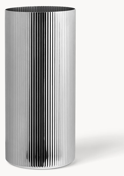 Vaso in acciaio inossidabile con struttura rigata Bernadotte, alt. 26 cm