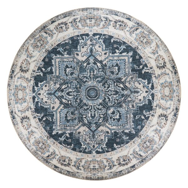 Tappeto rotondo blu ø 200 cm Havana - House Nordic