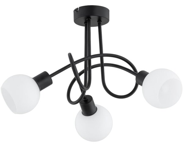 Lampadario a plafone ERYKA 3xE14/10W/230V nero