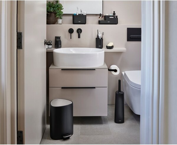 Portasapone in plastica nero Slim - Joseph Joseph