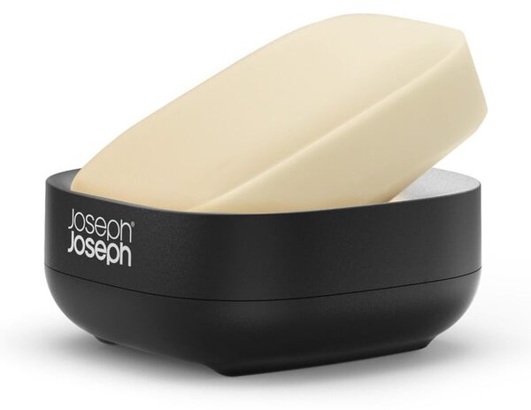 Portasapone in plastica nero Slim - Joseph Joseph