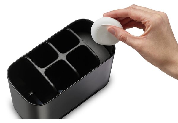 Portaspazzolini in plastica nero EasyStore - Joseph Joseph