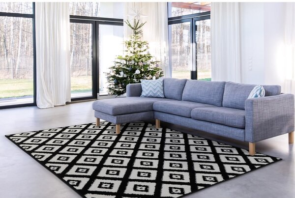 Tappeto bianco e nero 80x120 cm Avanti - FD