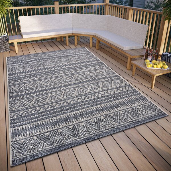 Tappeto grigio per esterni 76x150 cm Clyde Loto - Hanse Home