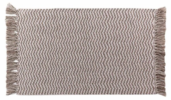 Tappeto lavabile marrone chiaro 50x80 cm Alessia - douceur d'intérieur
