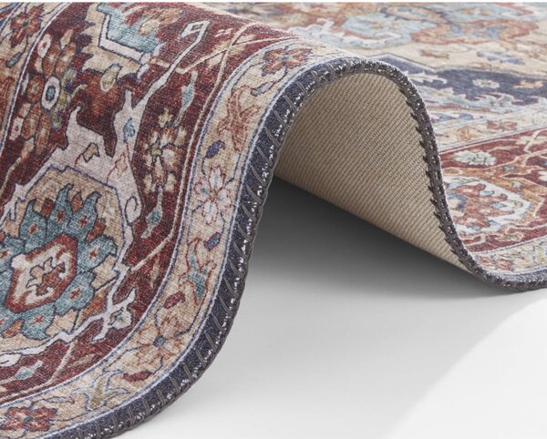 Tappeto blu scuro-rosso , 160 x 230 cm Sylla - Nouristan