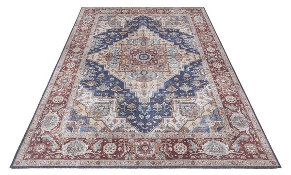 Tappeto blu scuro-rosso , 160 x 230 cm Sylla - Nouristan