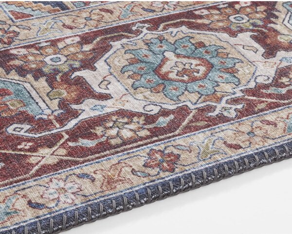 Tappeto blu scuro-rosso , 160 x 230 cm Sylla - Nouristan