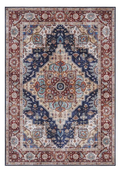 Tappeto blu scuro-rosso , 120 x 160 cm Sylla - Nouristan