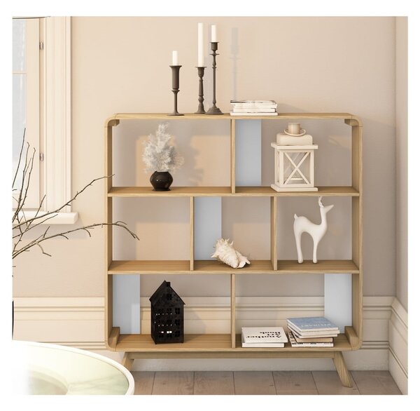 Libreria effetto rovere 122x126 cm Caitlin - Støraa