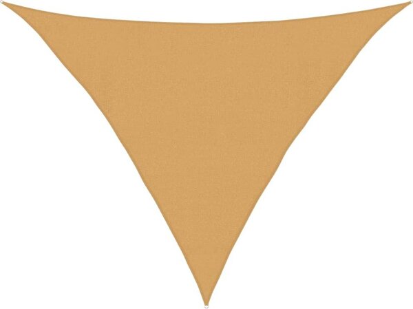 Vela Parasole 160 g/m² Triangolare Sabbia 4x4x5,8 m in HDPE