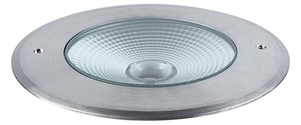 Paulmann Vanea Lampada da incasso a pavimento IP67, Ø 16 cm, Alluminio / Grigio / Zincato, Alluminio, Moderno, Faretto da incasso da terra